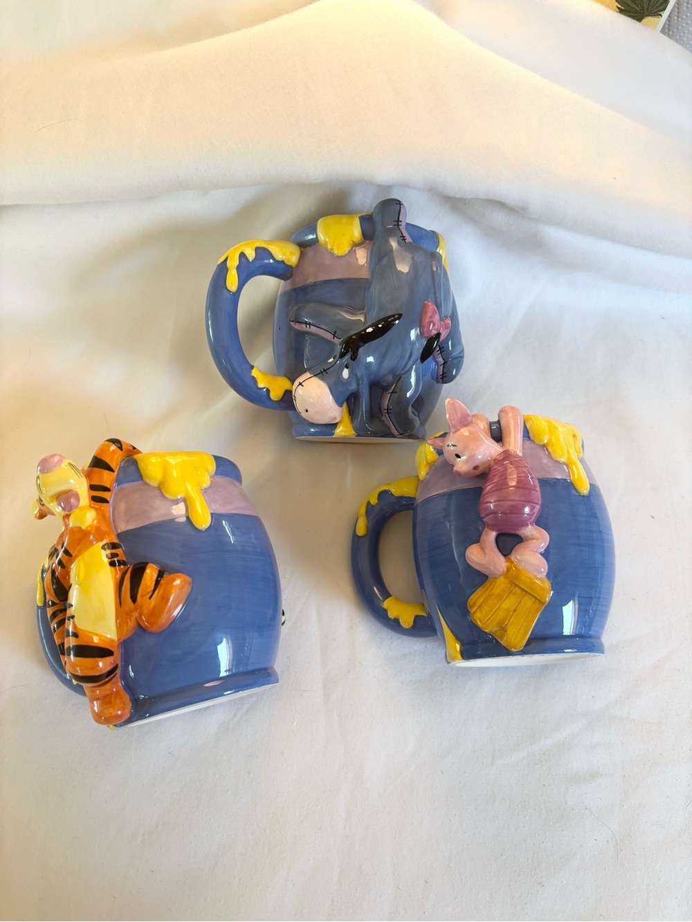 Winnie the Pooh Character 3D Mugs - Eeyore, Tigger, Piglet